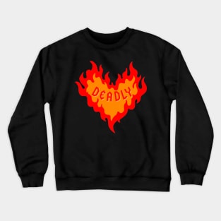 Deadly Flame Heart Crewneck Sweatshirt